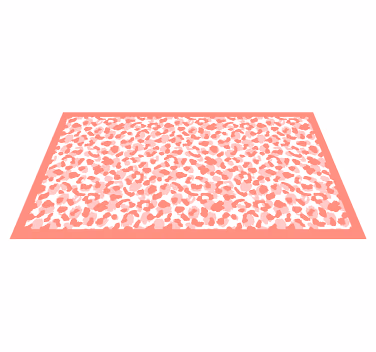 Soft Leopard Pattern animal print vinyl rug - TenStickers