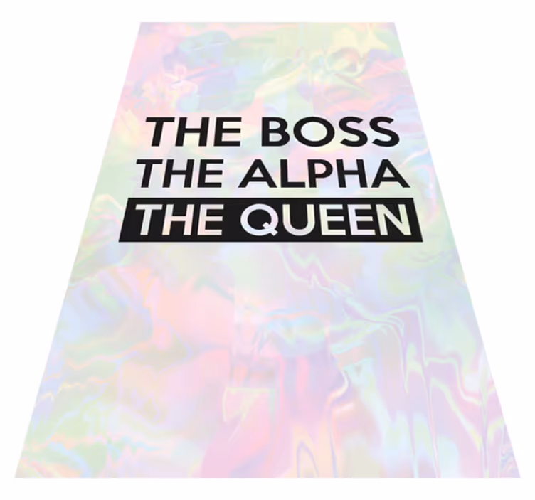 Personalized Inspirational Quote custom vinyl rug - TenStickers