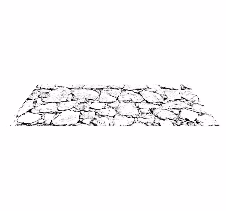 Cracked grey style marble vinyl rug - TenStickers
