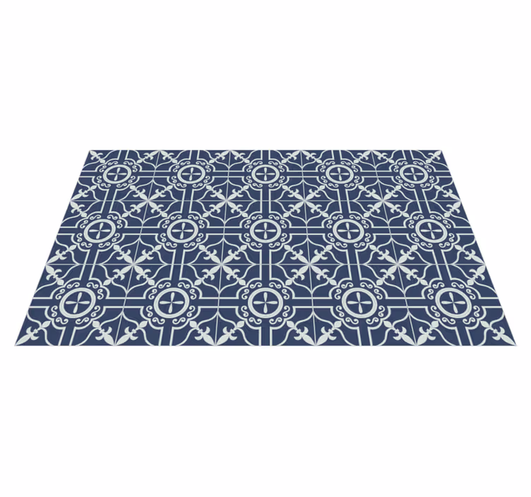 Ruskin Blue Sheet Vinyl Flooring tile carpet - TenStickers