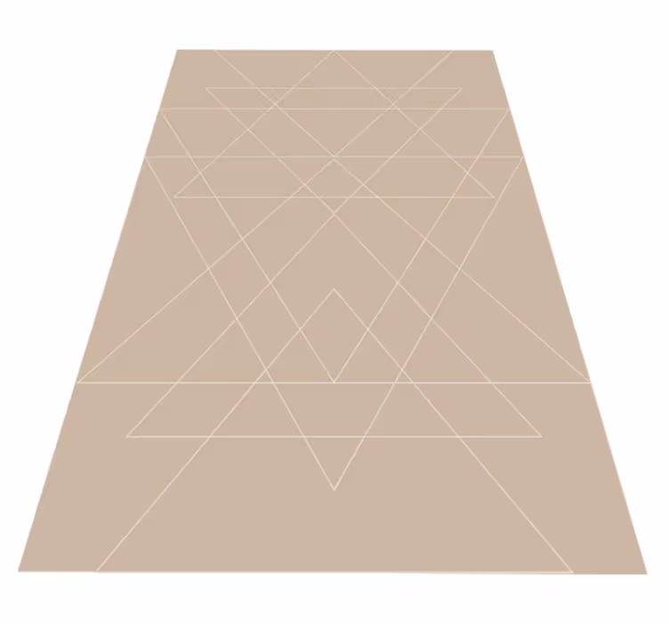 Geometric Patterned Mat modern vinyl rug - TenStickers