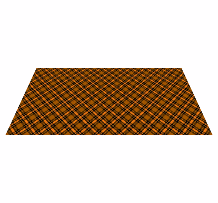 Autumn Plaid Pattern texture vinyl rug - TenStickers