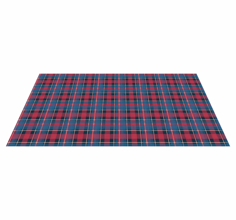 Checkered Pattern Style stripes vinyl rug - TenStickers