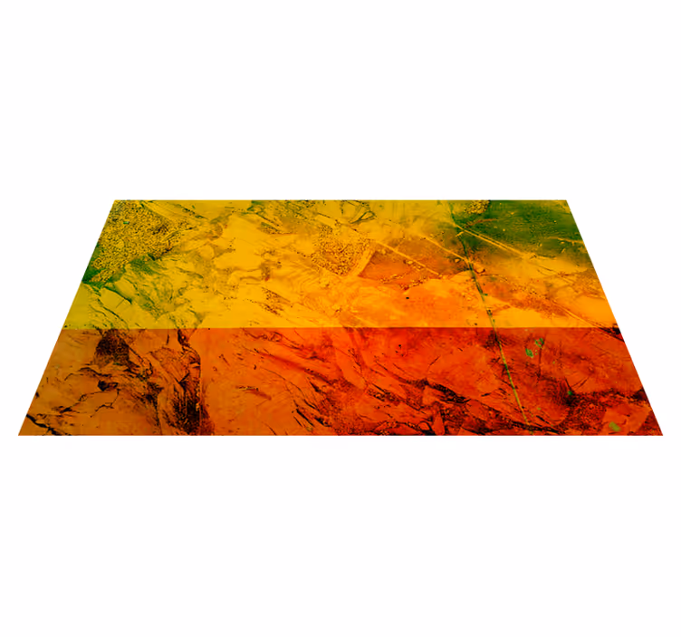 Warm Color Layers texture vinyl rug - TenStickers