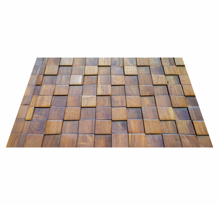 Wooden panel 3d texture  wood effect vinyl rug - TenStickers