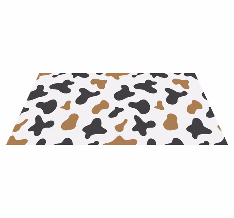 Cowhide Texture animal print vinyl rug - TenStickers