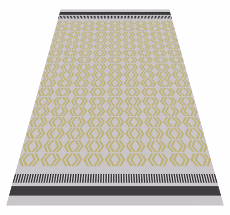 Honeycomb framework living room vinyl rug - TenStickers