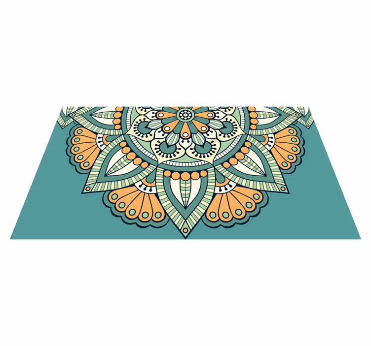 ornamental beautiful geometric  vintage rug - TenStickers