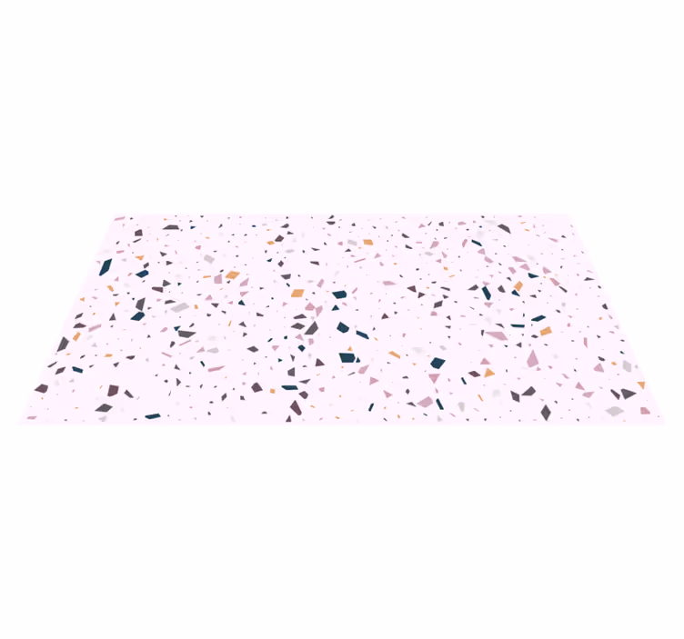 Colorful Geometric Shards marble vinyl rug - TenStickers