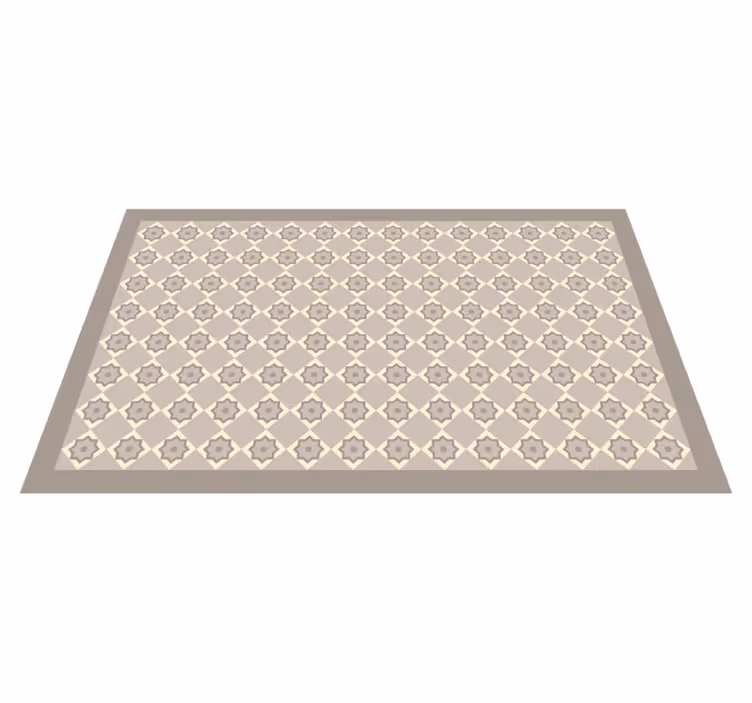 Elegant Star Pattern marble vinyl rug - TenStickers