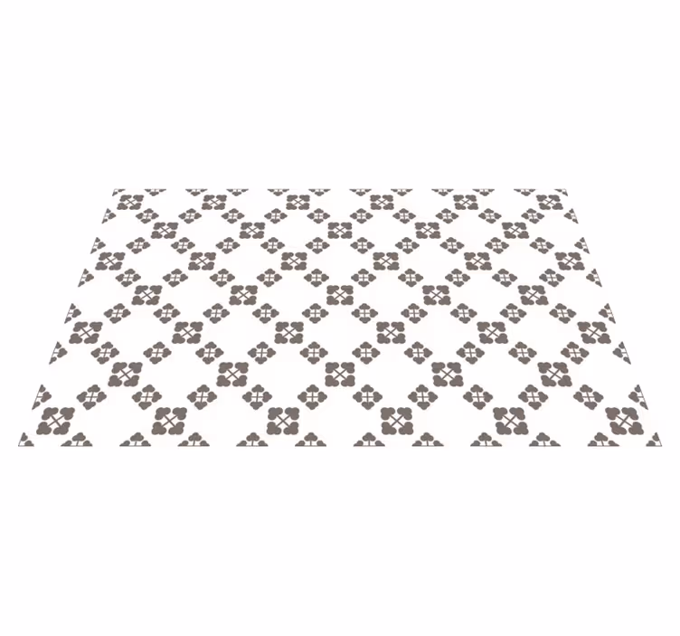 Random tile print brown tile carpet - TenStickers