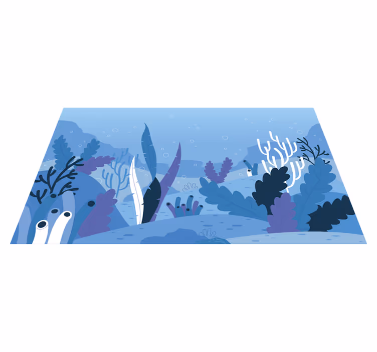 Subaquatic Landscape nature vinyl rug - TenStickers