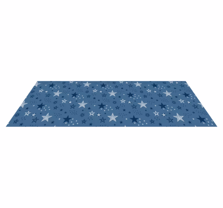 Starry Night Sky star vinyl rug - TenStickers