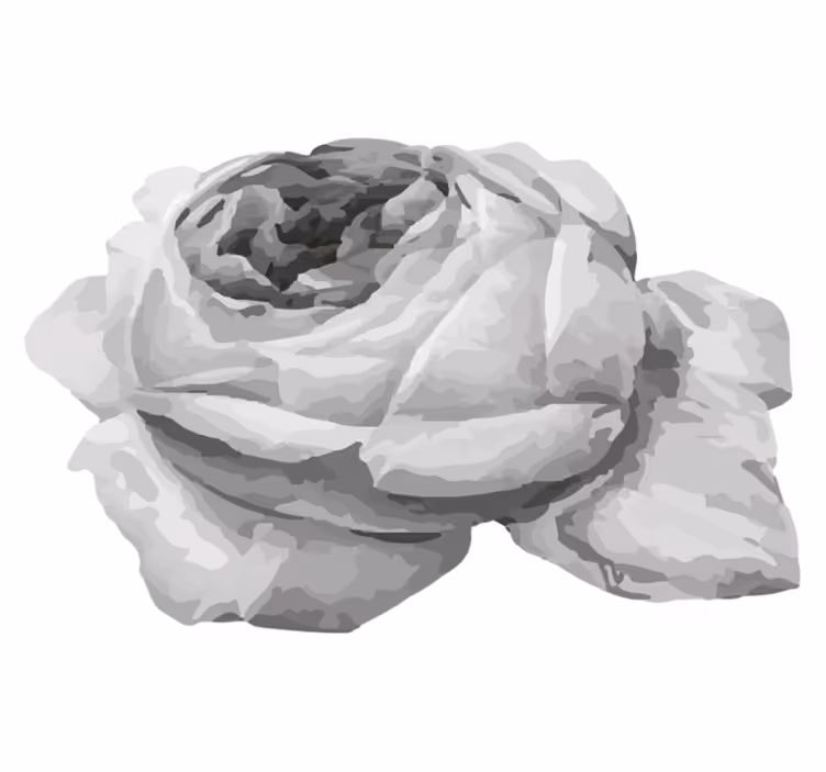 Rose Blossom floral vinyl rug - TenStickers