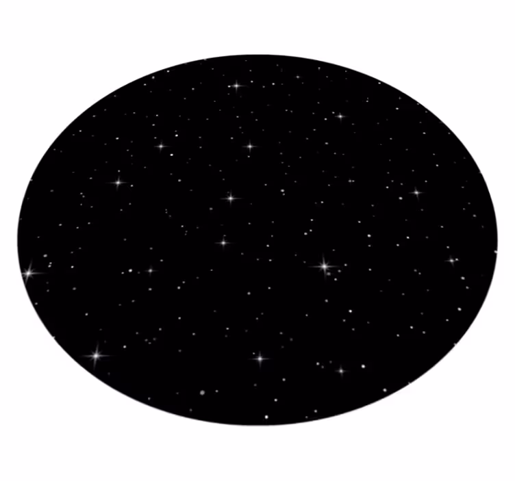 Starry Night Vision star vinyl rug - TenStickers