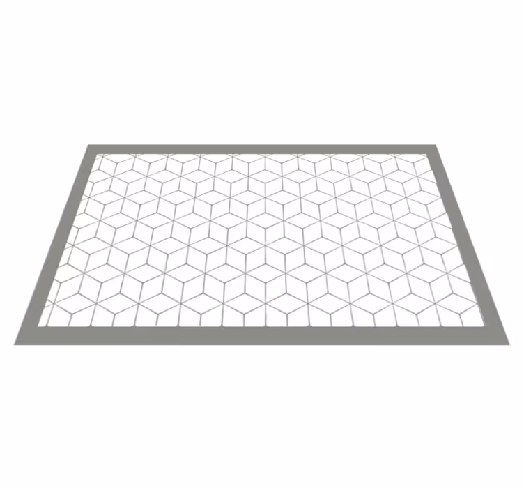 Grey mosaic bathroom flooring - TenStickers