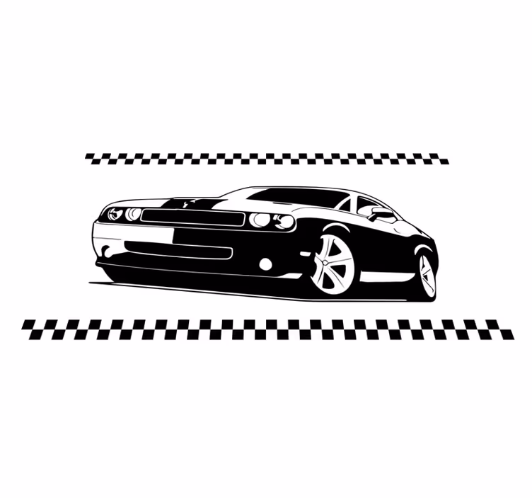 Stylish sports cars teenage bedroom vinyl rug - TenStickers