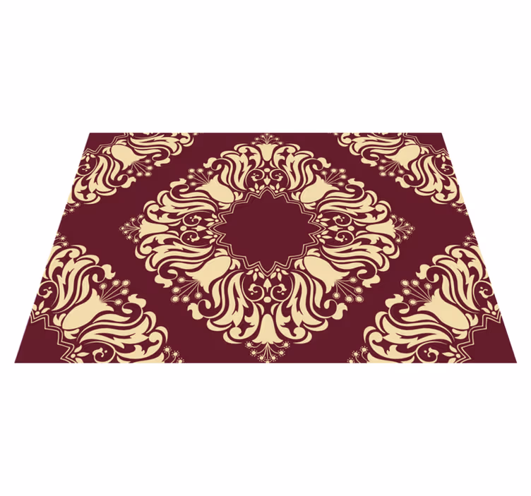 Red ancient Russian style ethnic rug - TenStickers