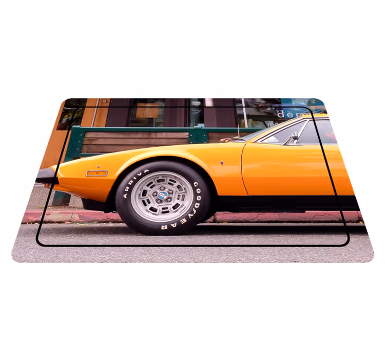 Vintage Sports Car other vinyl rug - TenStickers