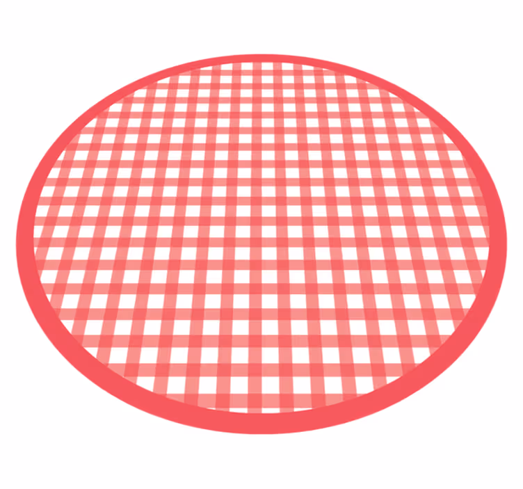 Classic Checkered Pattern stripes vinyl rug - TenStickers