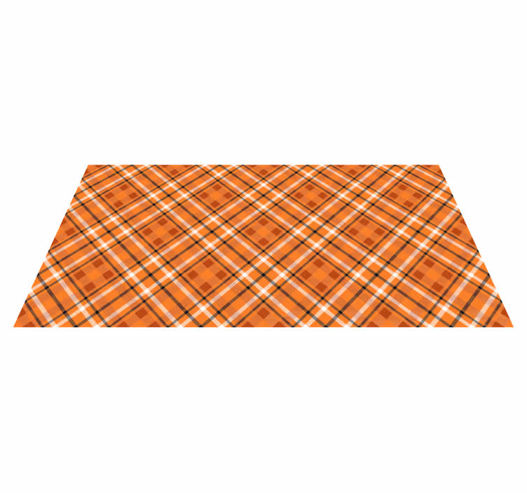 Plaid Patterned Style stripes vinyl rug - TenStickers