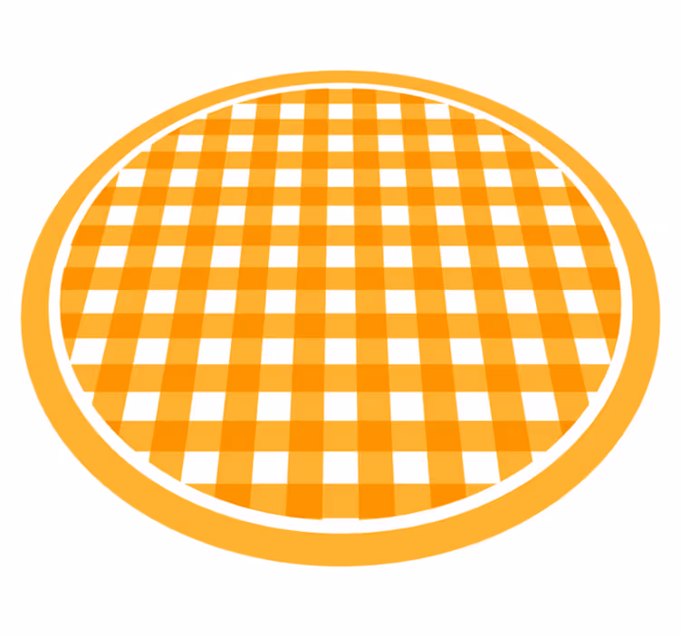 Texture vinyl rug with cozy checkered design - TenStickers