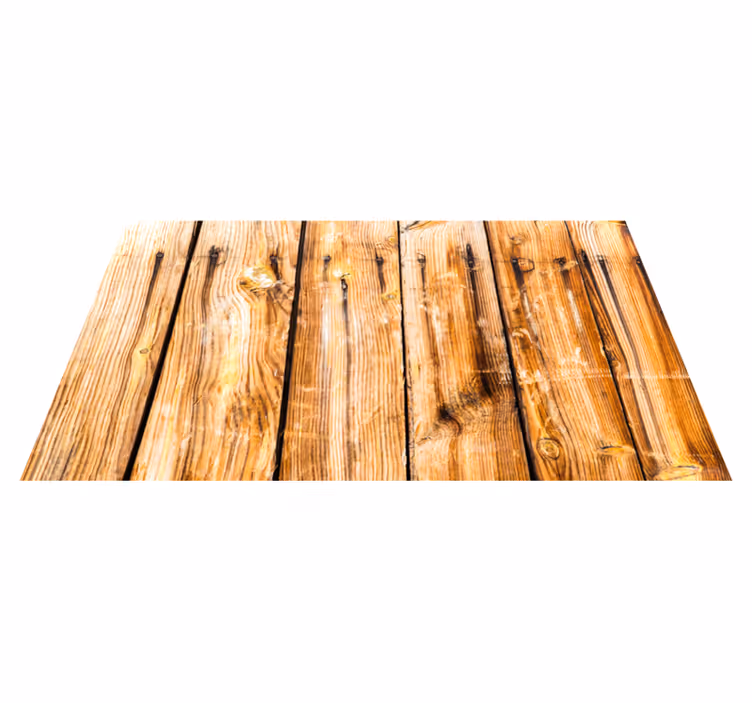 Rustic classic planks wood effect vinyl rug - TenStickers