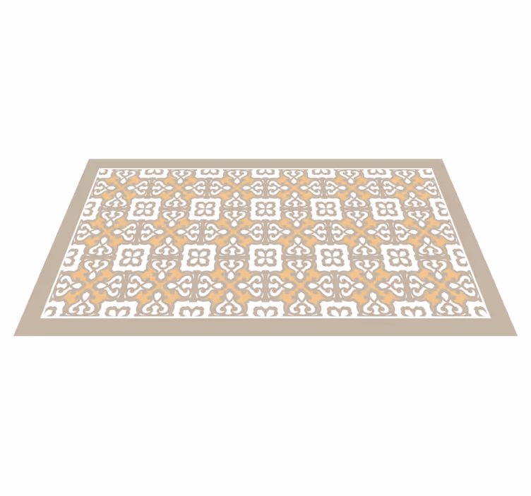 Mosaic vinyl rug with sophisticated design elements - TenStickers