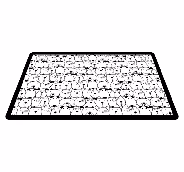 Adorable Creature Visages animal vinyl rug - TenStickers
