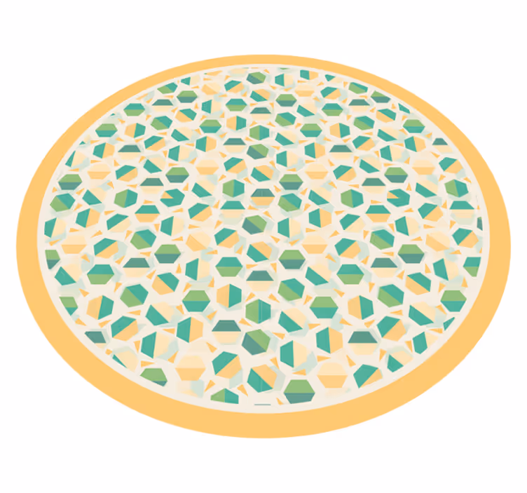 Colorful hexagon tile pattern bathroom flooring - TenStickers
