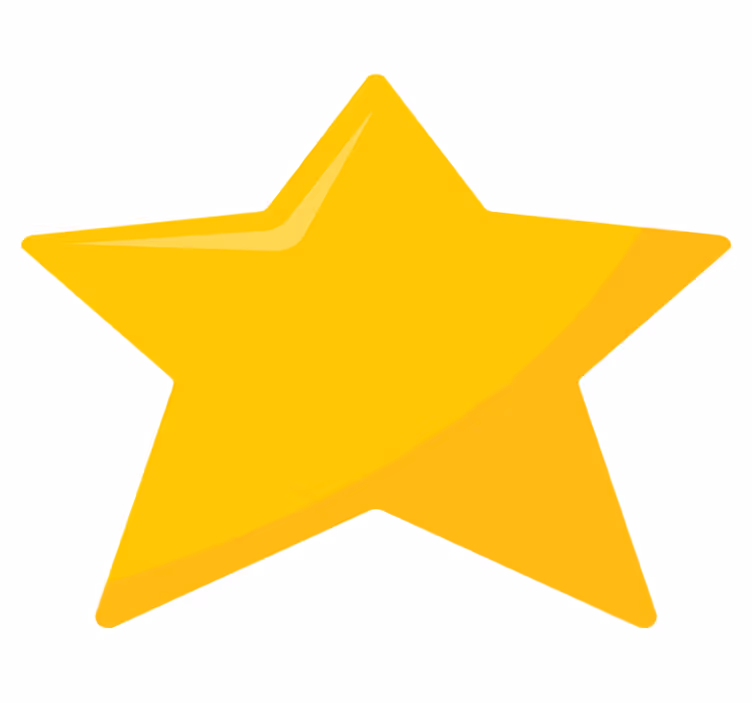 Bright Star Shape teenage bedroom vinyl rug - TenStickers