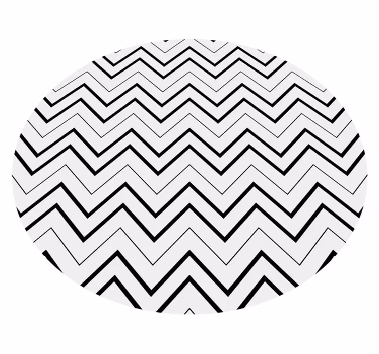 Geometric vinyl rug in herringbone pattern - TenStickers