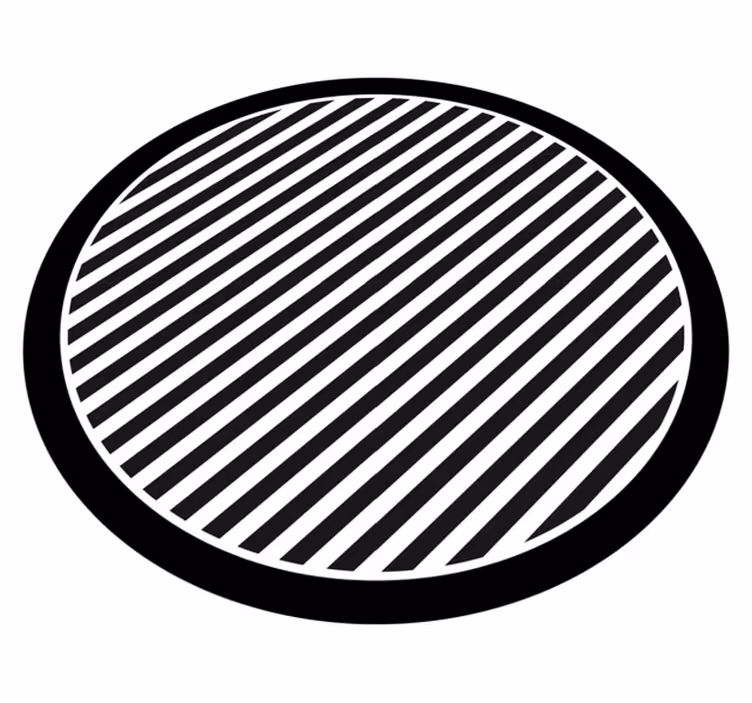 Single color stripes vinyl rug - TenStickers