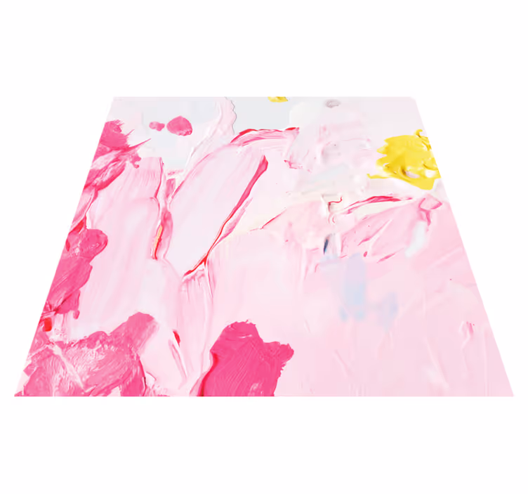 Teenage bedroom vinyl rug in abstract brushstrokes - TenStickers