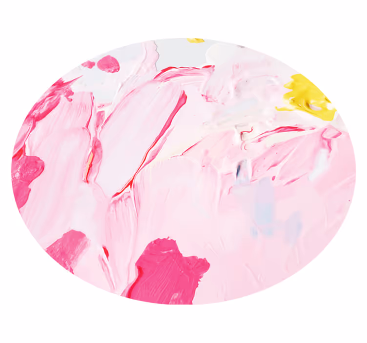 Teenage bedroom vinyl rug abstract pink swirls - TenStickers