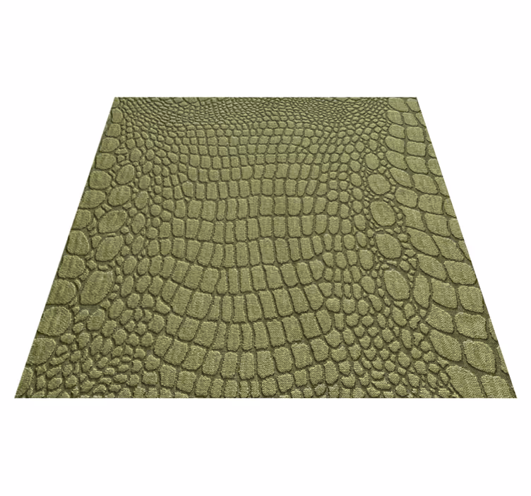 Crocodile leather pattern square vinyl rug - TenStickers