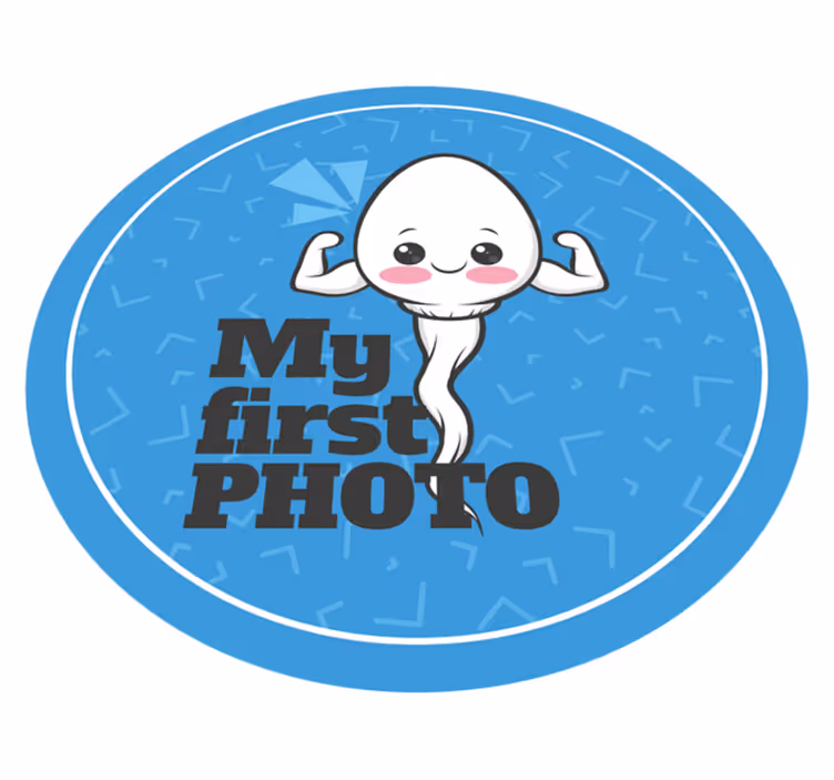 My first photo custom vinyl rug - TenStickers