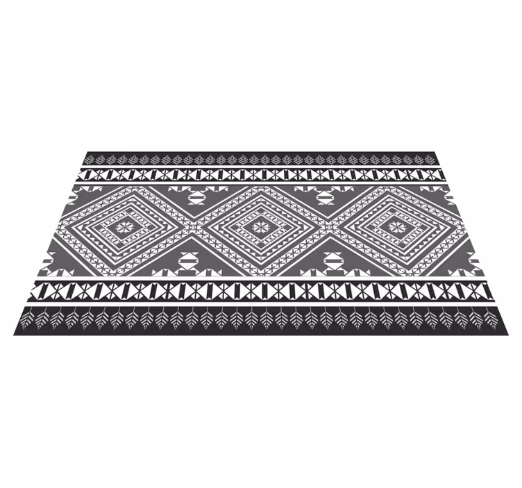 Geometric Pattern Chic ethnic vinyl rug - TenStickers