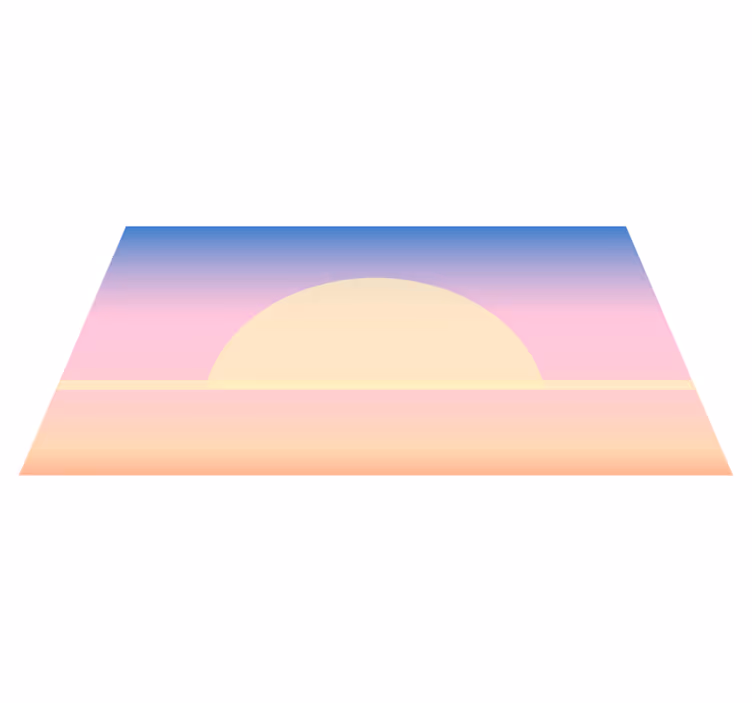 Sunrise Gradient nature vinyl rug - TenStickers