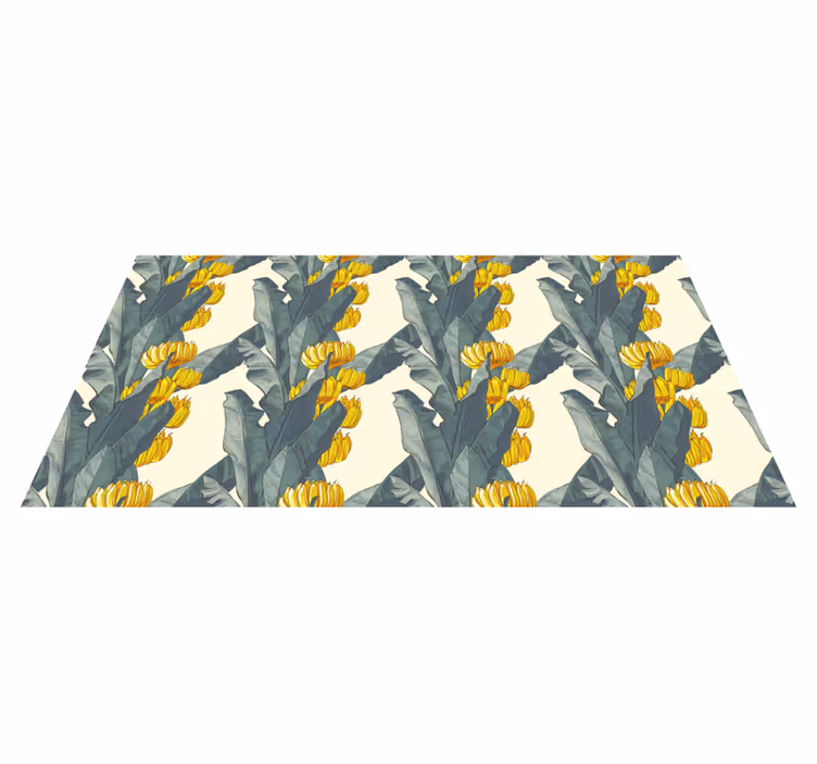 Exotic Flower Composition floral vinyl rug - TenStickers
