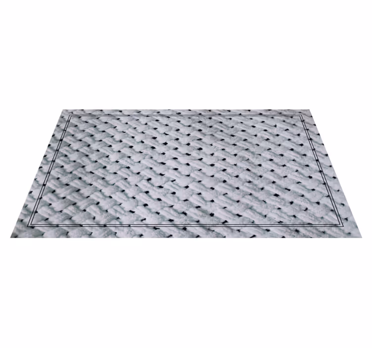Elegant Knit Pattern texture vinyl rug - TenStickers