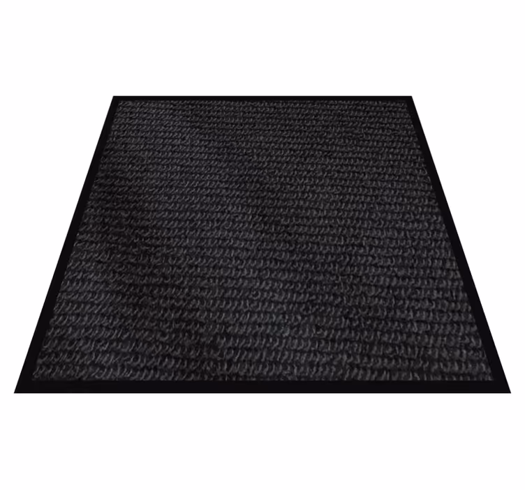 Textured Black Layer bathroom vinyl rug - TenStickers