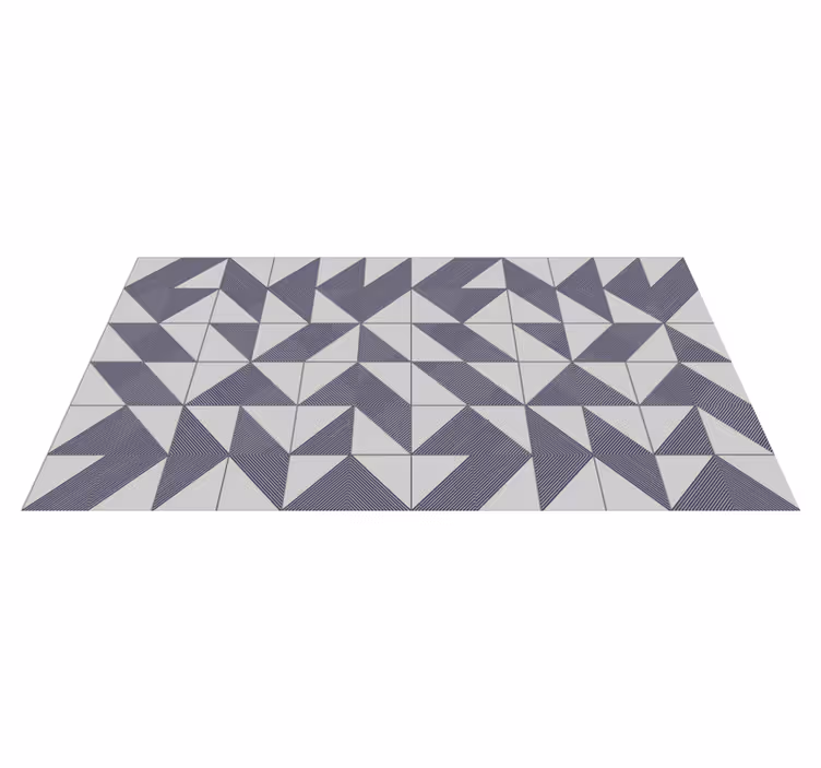 Zig zag gray tiles bathroom flooring - TenStickers