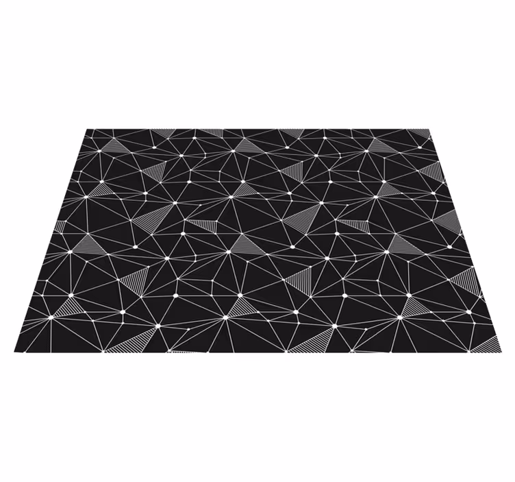 Bold geometric shapes geometric vinyl rug - TenStickers