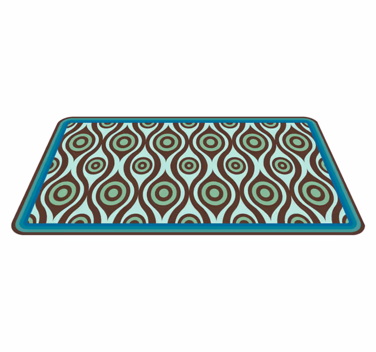 Swirl Pattern Inspiration mosaic vinyl rug - TenStickers