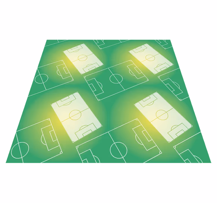 Soccer Field Pattern gaming vinyl rug - TenStickers