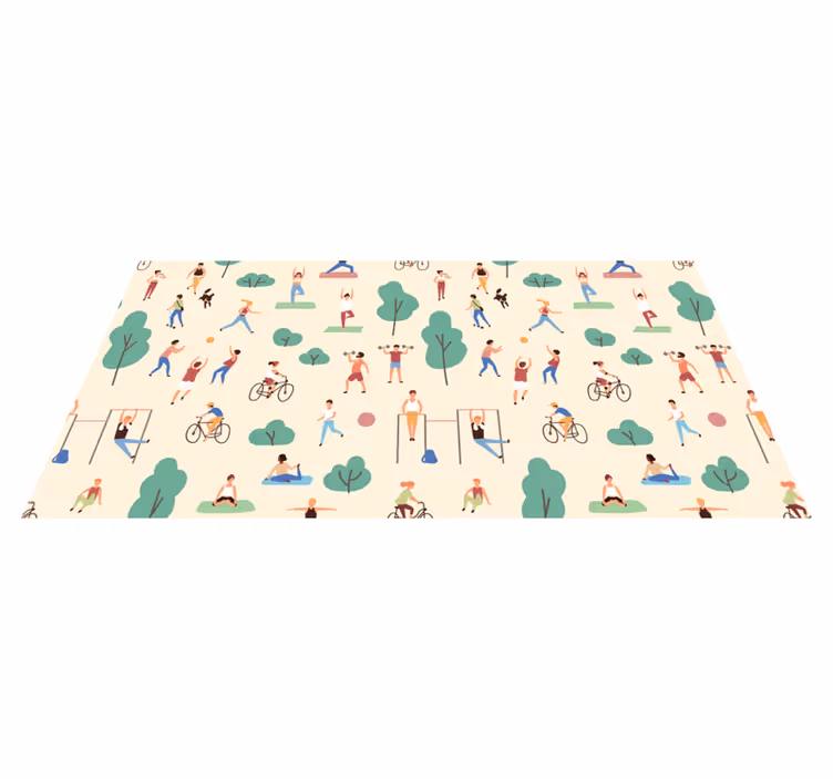 Active Play Scenes kids vinyl rug - TenStickers