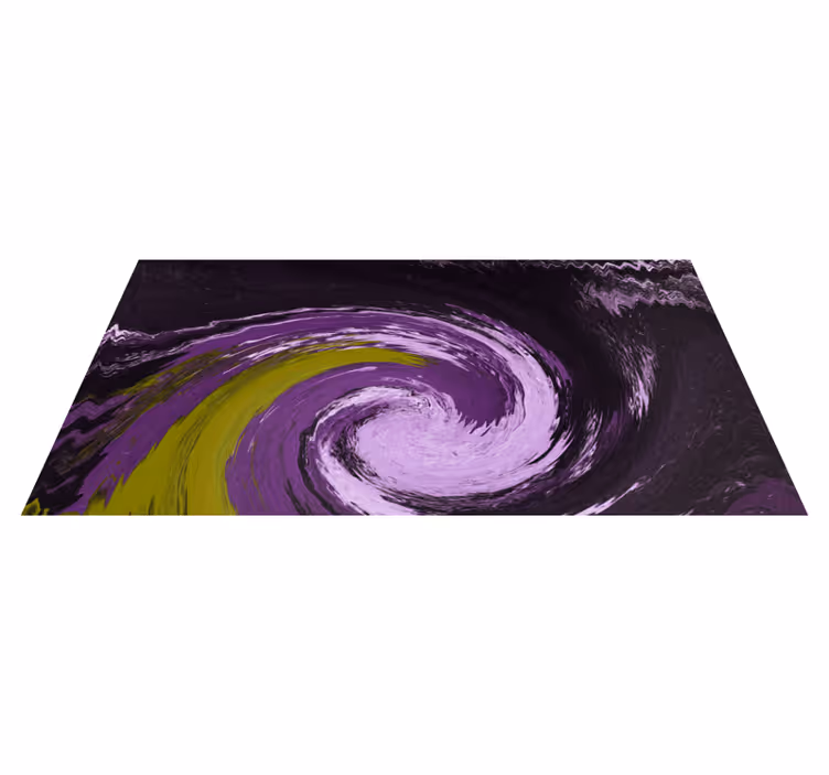 Spiraling colour flows teenage bedroom vinyl rug - TenStickers