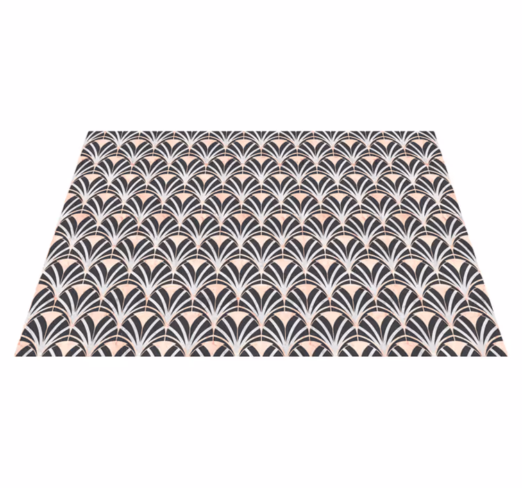 Flowing Leaf Pattern texture vinyl rug - TenStickers