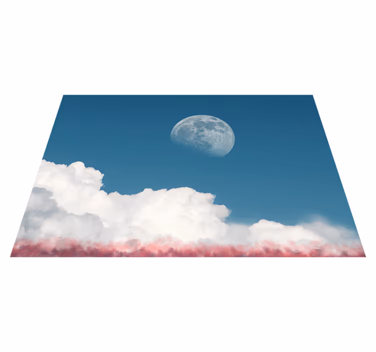Ethereal Cloud Horizon other vinyl rug - TenStickers